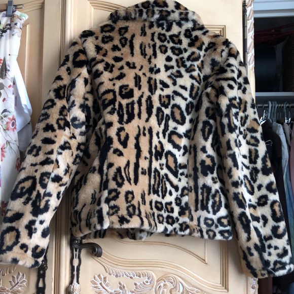 Forever 21 Animal Print Teddy Jacket - Picture 4 of 8